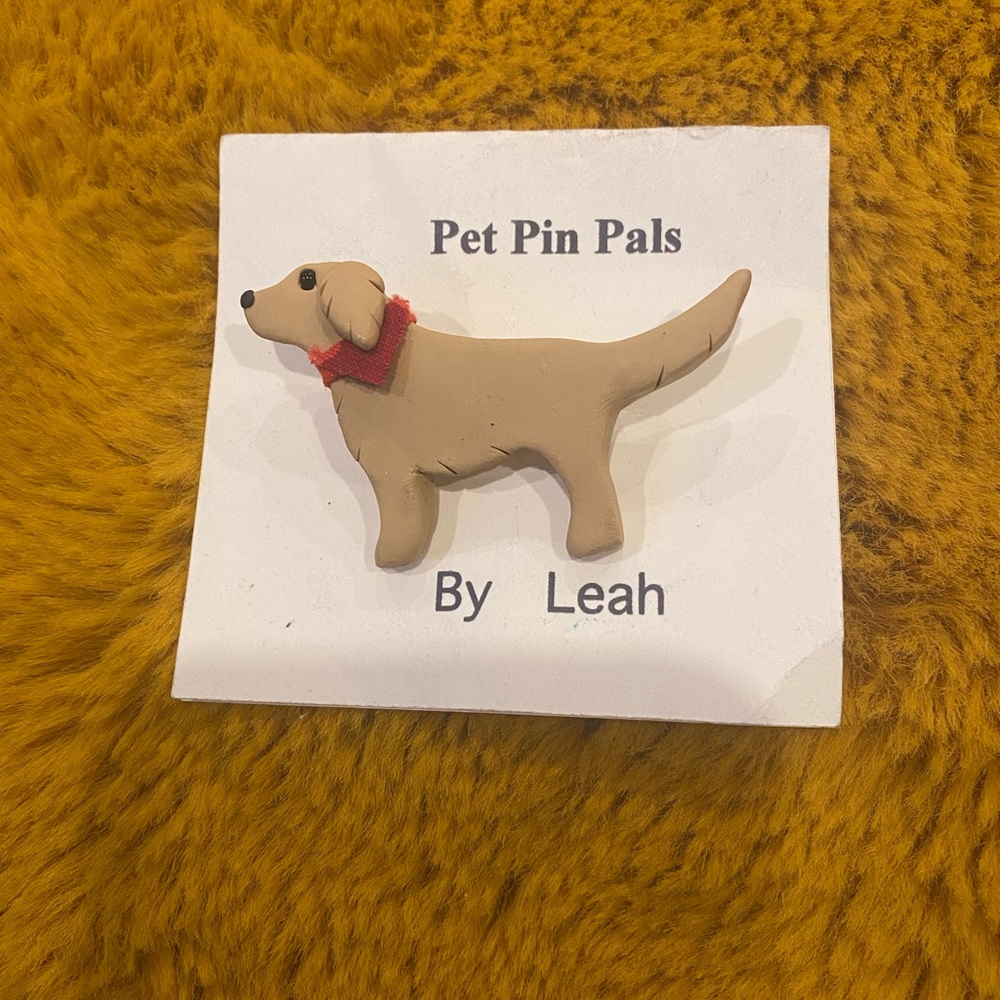 Pet pin pals  dog brooch pin by Leah
